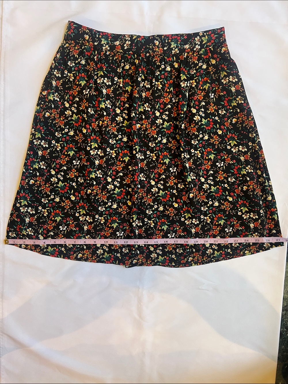 J Crew Mercantile Sz 6 Black Garden, Whimsy Floral Skirt - Multicolor Print - Picture 4 of 11